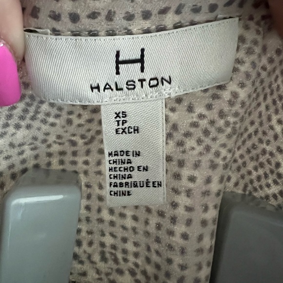 Halston Heritage Textured Long Sleeve Dress in Beige - Picture 2 of 6